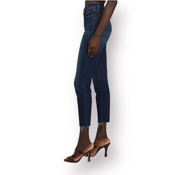 POOKIE LOVES SEBASTIAN Slim Fit Jeans Raw Hem Cropped Size 24 - Picture 2 of 7